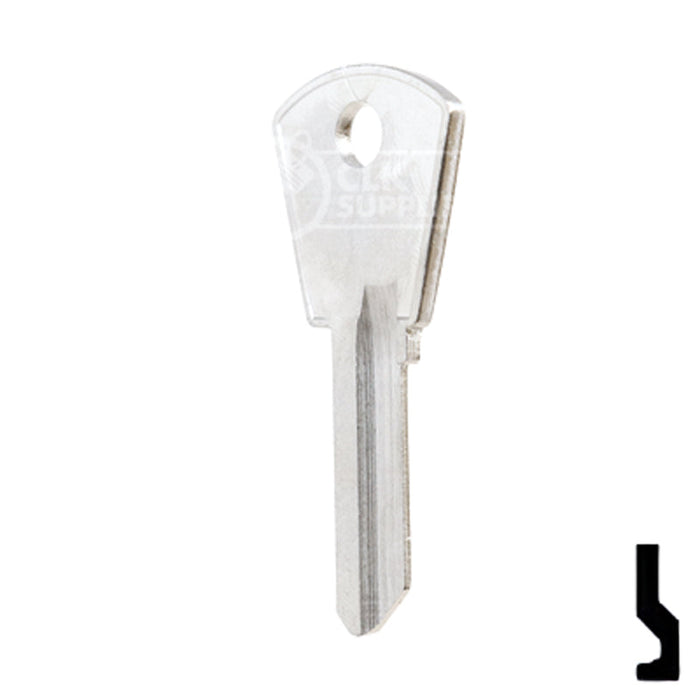 Uncut Key Blank | Papaiz | PZ2 Residential-Commercial Key Ilco