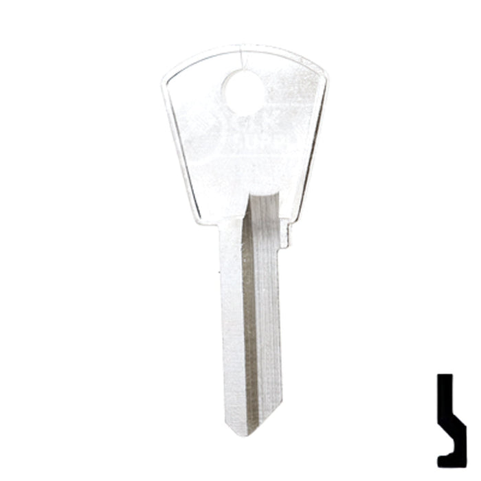 Uncut Key Blank | Papaiz | PZ2 Residential-Commercial Key Ilco