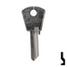 Uncut Key Blank | Papaiz | PZ2 Residential-Commercial Key Ilco