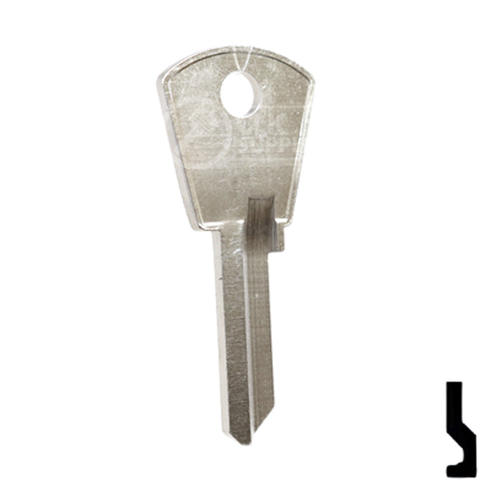 Uncut Key Blank | Papaiz | PZ2 Residential-Commercial Key Ilco