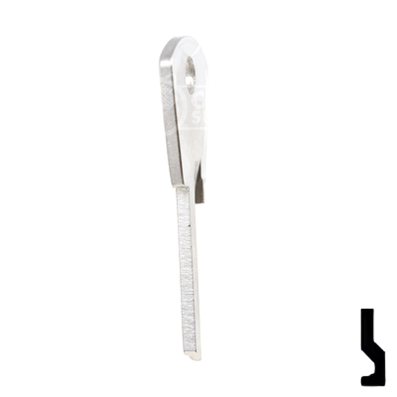 Uncut Key Blank | Papaiz | PZ2 Residential-Commercial Key Ilco