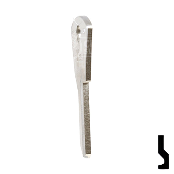 Uncut Key Blank | Papaiz | PZ2 Residential-Commercial Key Ilco