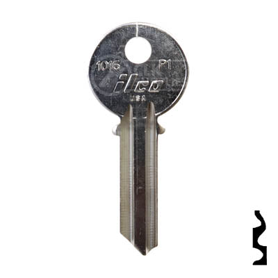 Uncut  Key Blank | Penn | 1016, P1 Residential-Commercial Key Ilco