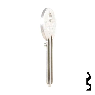 Uncut  Key Blank | Penn | 1016, P1 Residential-Commercial Key Ilco