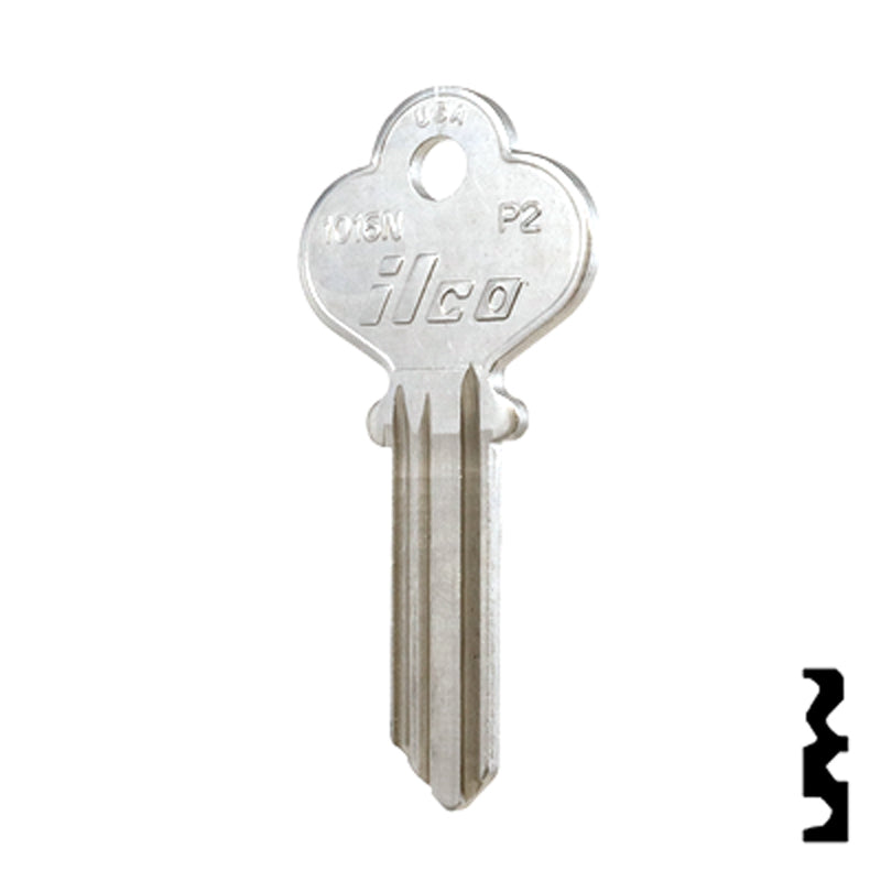 Uncut Key Blank | Penn | 1016N Residential-Commercial Key Ilco