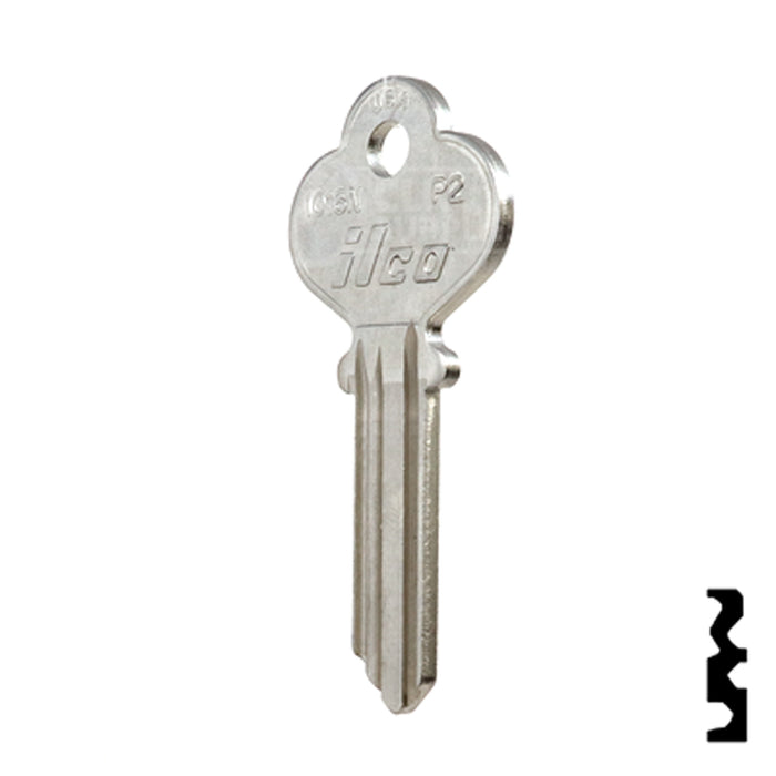 Uncut Key Blank | Penn | 1016N Residential-Commercial Key Ilco