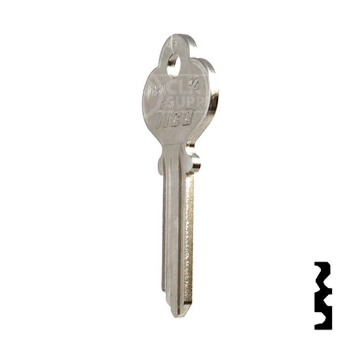 Uncut Key Blank | Penn | 1016N Residential-Commercial Key Ilco