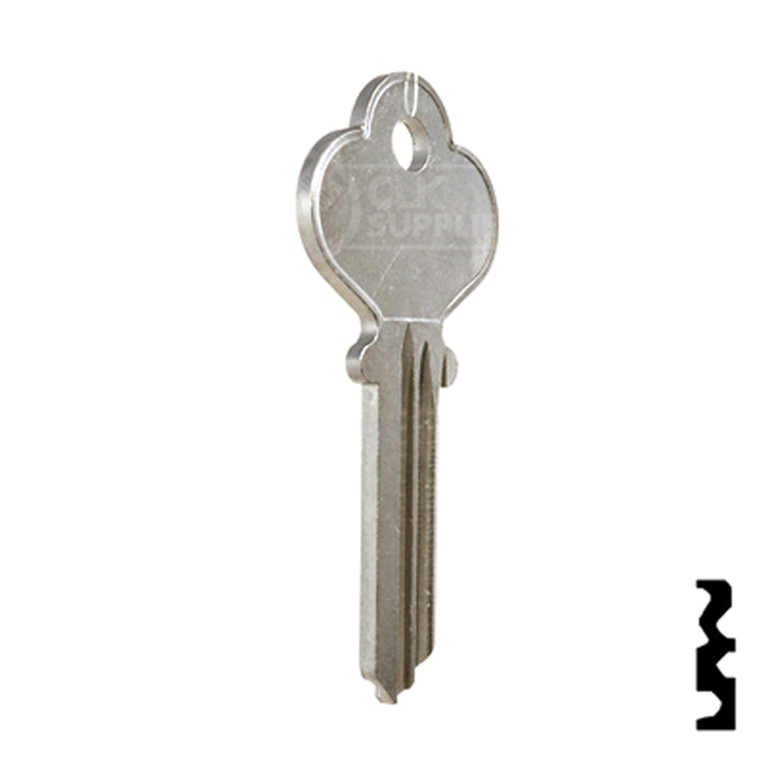 Uncut Key Blank | Penn | 1016N Residential-Commercial Key Ilco
