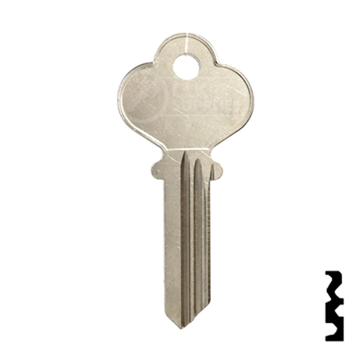 Uncut Key Blank | Penn | 1016N Residential-Commercial Key Ilco