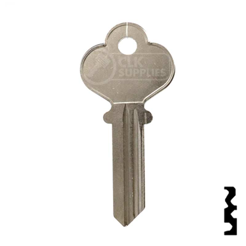 Uncut Key Blank | Penn | 1016N Residential-Commercial Key Ilco