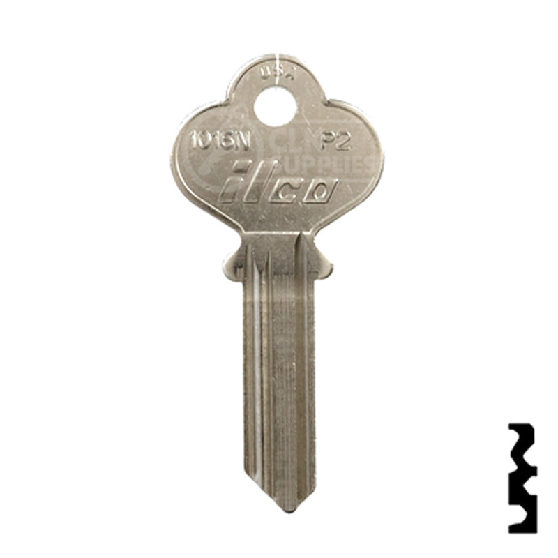 Uncut Key Blank | Penn | 1016N Residential-Commercial Key Ilco