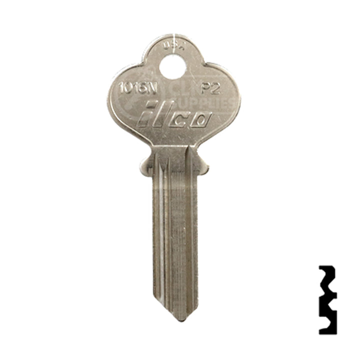 Uncut Key Blank | Penn | 1016N Residential-Commercial Key Ilco