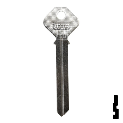 Uncut Key Blank | Phillips | PHI-52L, PHA2 Residential-Commercial Key JMA USA