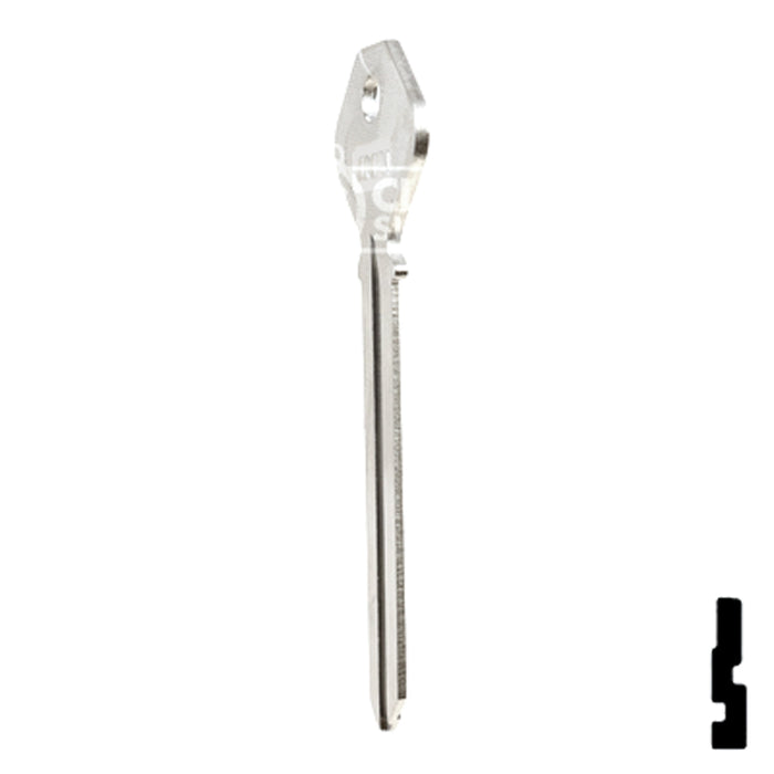 Uncut Key Blank | Phillips | PHI-52L, PHA2 Residential-Commercial Key JMA USA