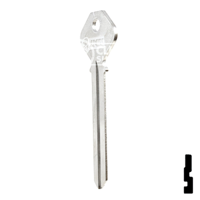 Uncut Key Blank | Phillips | PHI-52L, PHA2 Residential-Commercial Key JMA USA