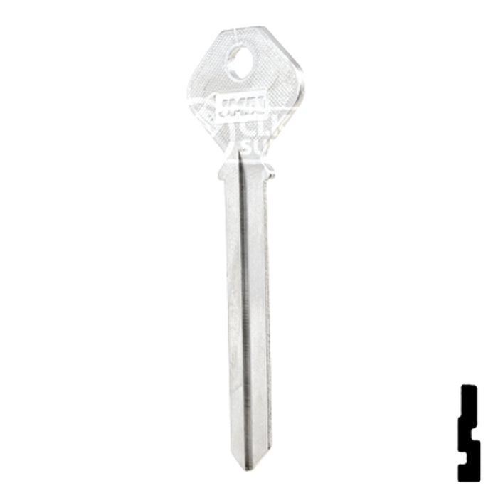 Uncut Key Blank | Phillips | PHI-52L, PHA2 Residential-Commercial Key JMA USA