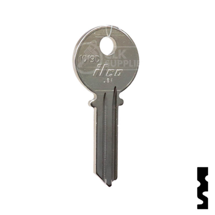 Uncut Key Blank | Reading | 1019D Residential-Commercial Key Ilco