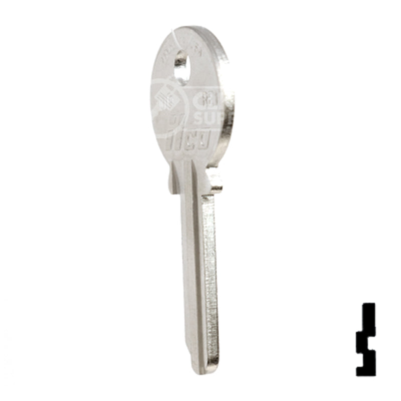 Uncut Key Blank | Reading | RE1, 1019 Residential-Commercial Key Ilco