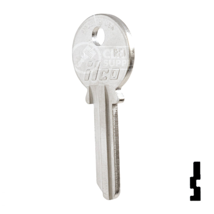 Uncut Key Blank | Reading | RE1, 1019 Residential-Commercial Key Ilco