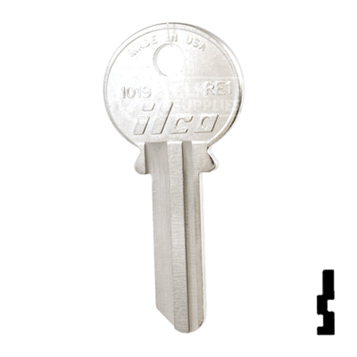 Uncut Key Blank | Reading | RE1, 1019 Residential-Commercial Key Ilco