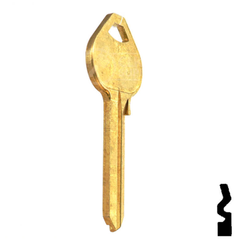 Uncut Key Blank | Russwin | A1011D1, RU46 Residential-Commercial Key JMA USA