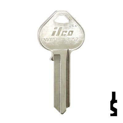 Uncut Key Blank | Russwin | N1011P, RU52 Residential-Commercial Key Ilco