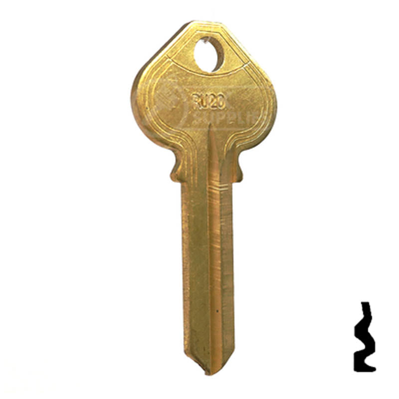 Uncut Key Blank | Russwin | RU20, A1011D41 Residential-Commercial Key JMA USA
