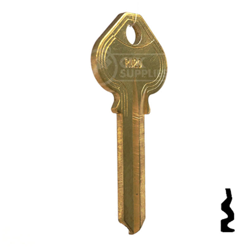 Uncut Key Blank | Russwin | RU20, A1011D41 Residential-Commercial Key JMA USA