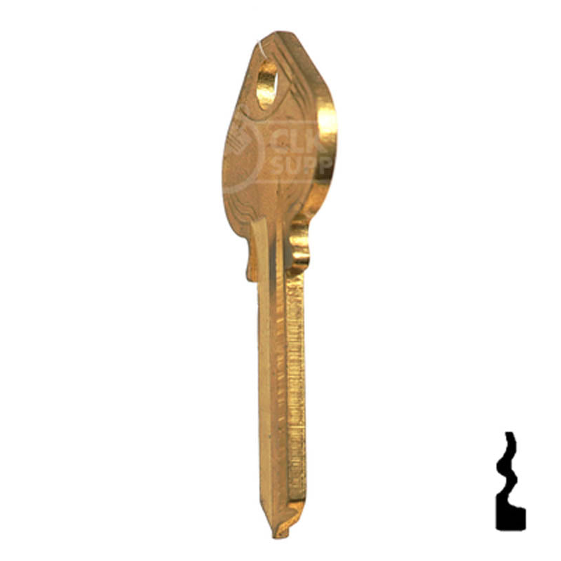 Uncut Key Blank | Russwin | RU21, N1011M Residential-Commercial Key JMA USA