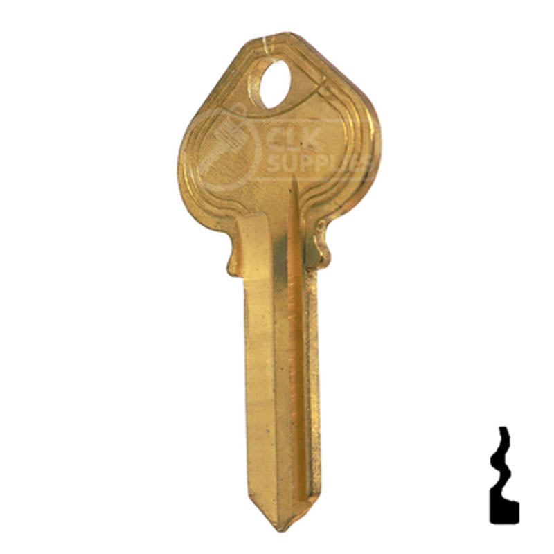 Uncut Key Blank | Russwin | RU21, N1011M Residential-Commercial Key JMA USA
