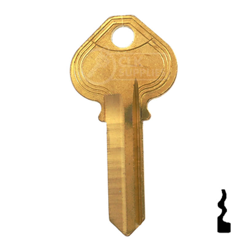 Uncut Key Blank | Russwin | RU21, N1011M Residential-Commercial Key JMA USA