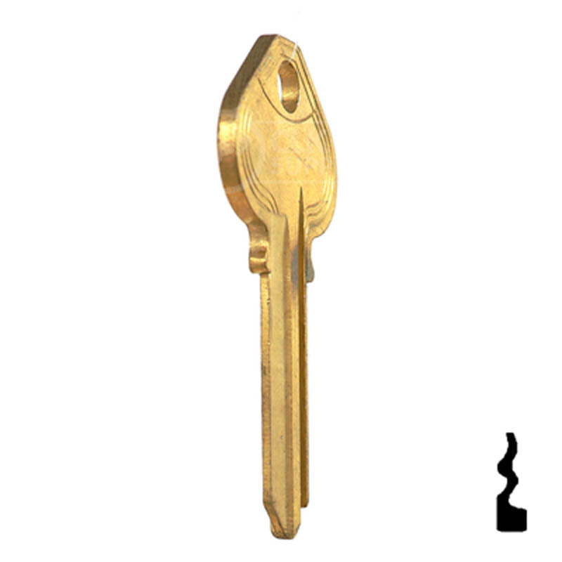 Uncut Key Blank | Russwin | RU21, N1011M Residential-Commercial Key JMA USA