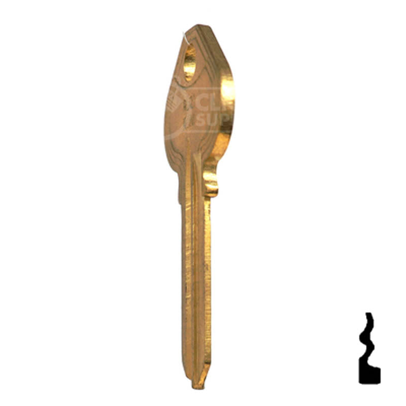 Uncut Key Blank | Russwin | RU21, N1011M Residential-Commercial Key JMA USA