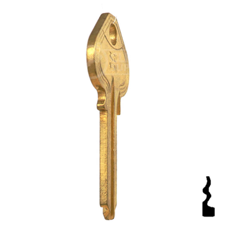Uncut Key Blank | Russwin | RU21, N1011M Residential-Commercial Key JMA USA