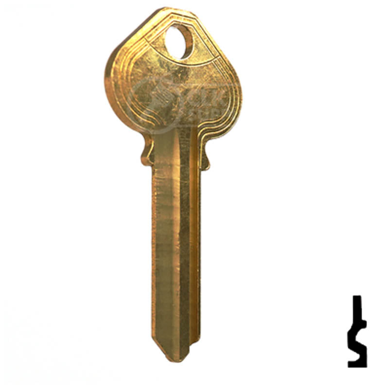 Uncut Key Blank | Russwin | RU22, A1011M Residential-Commercial Key JMA USA