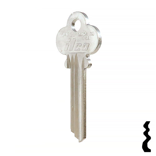 Uncut Key Blank | Sager | 1047CL Residential-Commercial Key Ilco