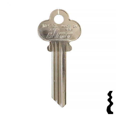 Uncut Key Blank | Sager | 1047CL Residential-Commercial Key Ilco