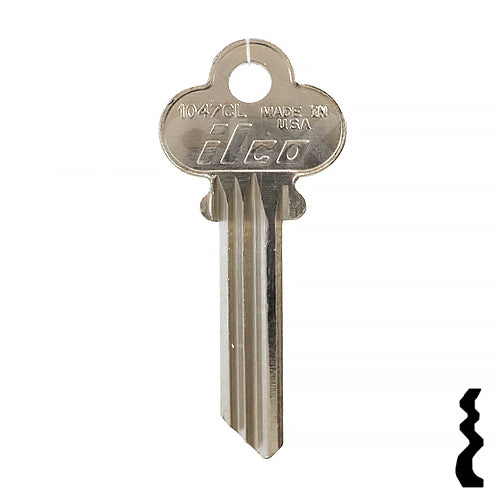 Uncut Key Blank | Sager | 1047CL Residential-Commercial Key Ilco