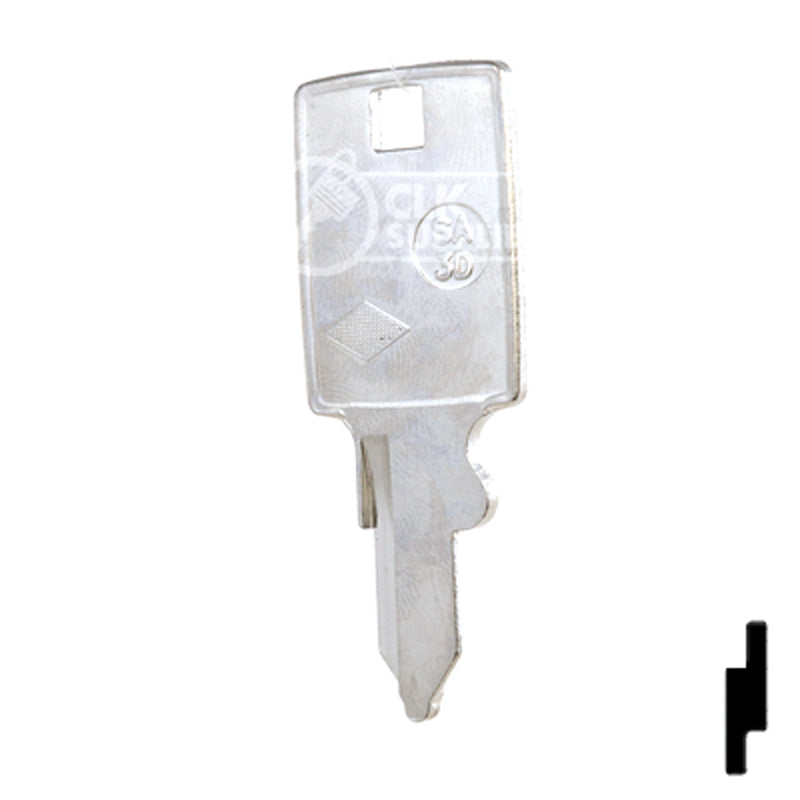 Uncut Key Blank | Samsonite | SA-3D Residential-Commercial Key JMA USA