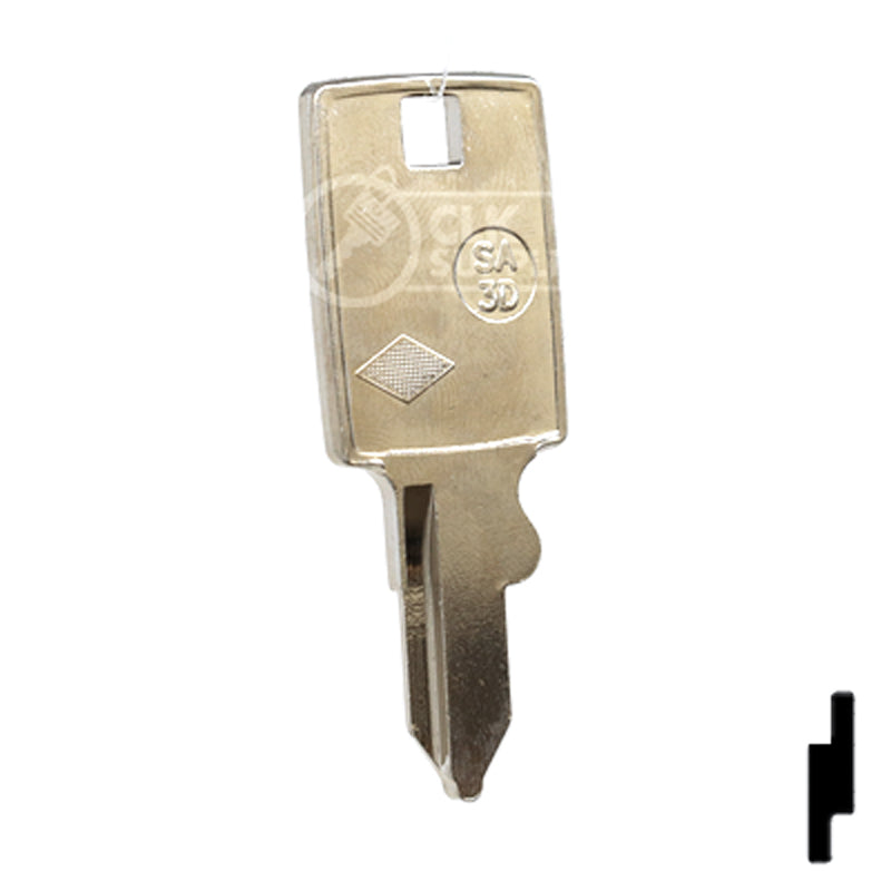 Uncut Key Blank | Samsonite | SA-3D Residential-Commercial Key JMA USA