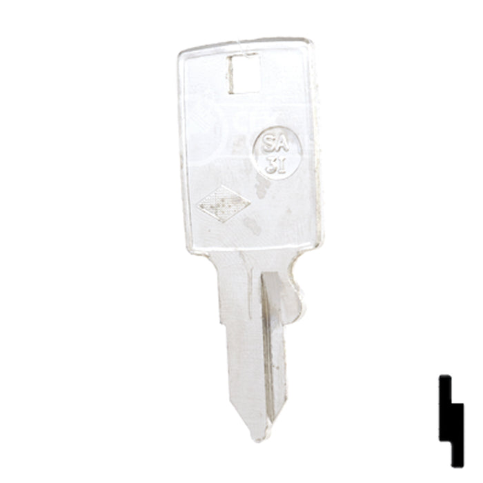 Uncut Key Blank | Samsonite | SA-3I Residential-Commercial Key JMA USA