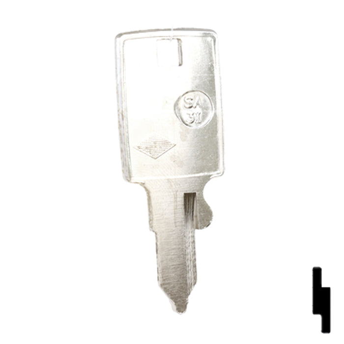 Uncut Key Blank | Samsonite | SA-3I Residential-Commercial Key JMA USA