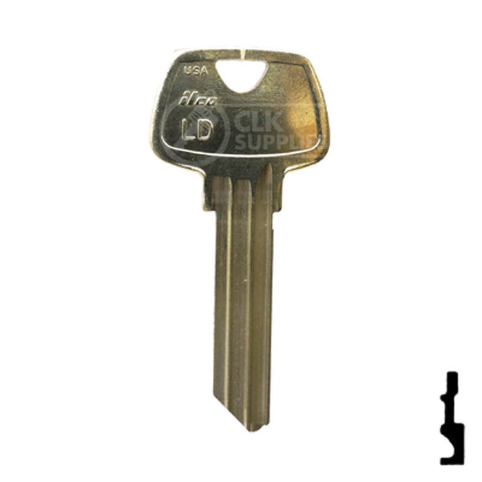 Uncut Key Blank | Sargent | 01007LD Residential-Commercial Key Ilco