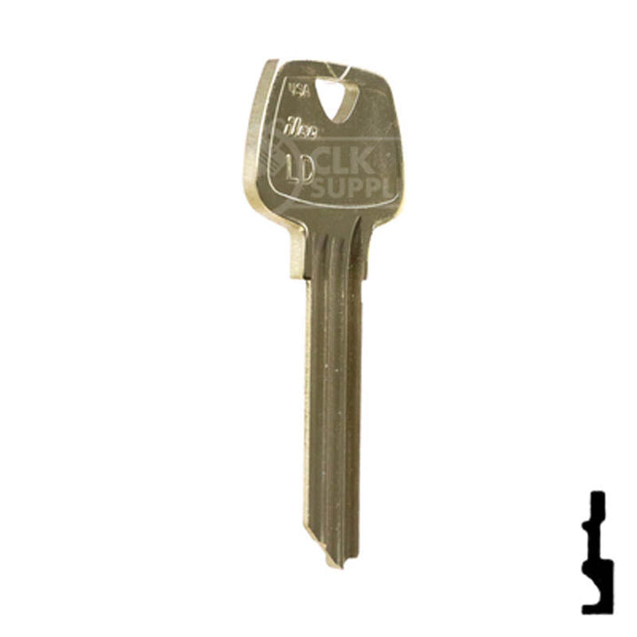 Uncut Key Blank | Sargent | 01007LD Residential-Commercial Key Ilco