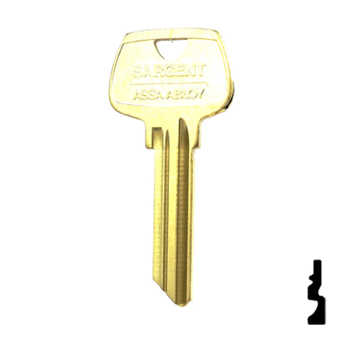 Uncut Key Blank | Sargent | 01007LE Residential-Commercial Key Ilco