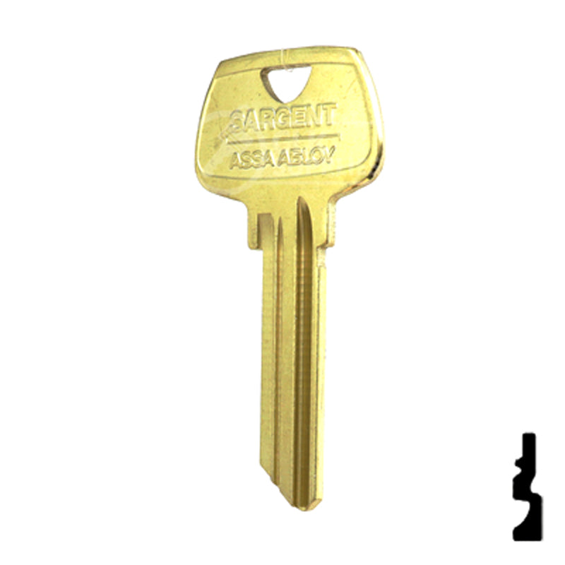 Uncut Key Blank | Sargent | 01007LE Residential-Commercial Key Ilco