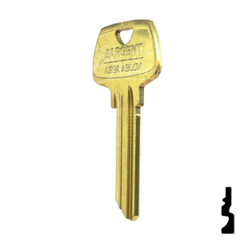 Uncut Key Blank | Sargent | 01007LE Residential-Commercial Key Ilco