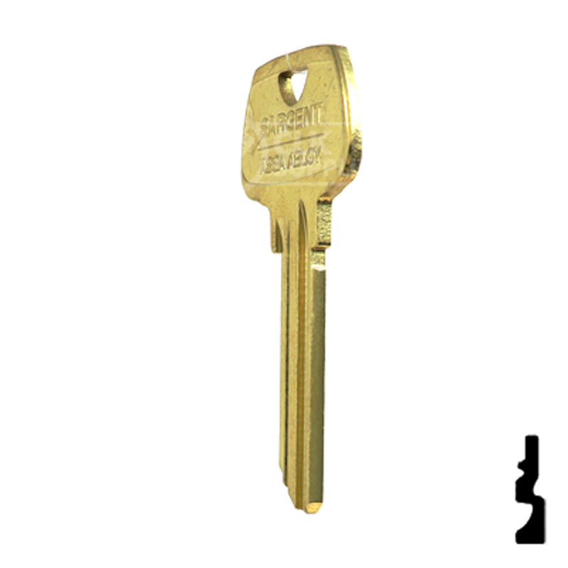 Uncut Key Blank | Sargent | 01007LE Residential-Commercial Key Ilco
