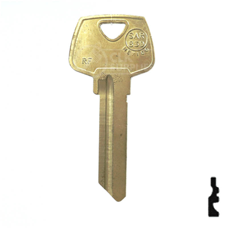 Uncut Key Blank | Sargent | 01007RF Residential-Commercial Key Ilco