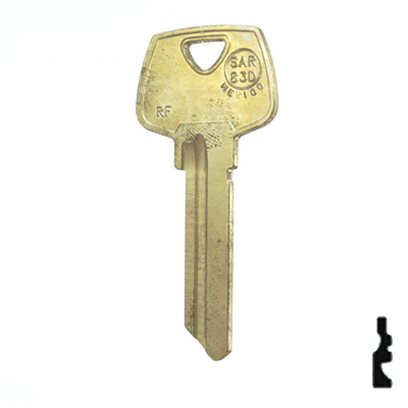 Uncut Key Blank | Sargent | 01007RF Residential-Commercial Key Ilco